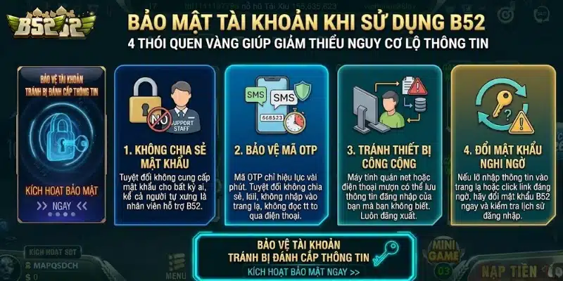 Chú ý bảo vệ tài khoản và dữ liệu cá nhân